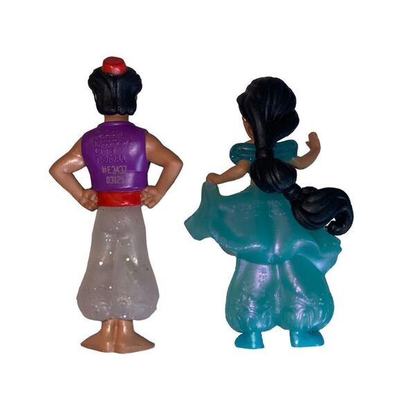 Disney Aladdin and Princess Jasmine Miniture Action Figures by Hasbro 2.5" - Picture 2 of 4